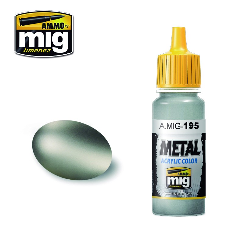 Ammo Mig Jimenez Acrylic Metal 17ml Paint SILVER