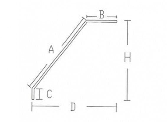 Replacement carbon light weight U/C with 28mm foam wheels and 80mm foam wheel spats