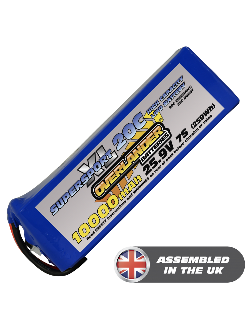 10000mAh 25.9V 7S 20C Supersport XL LiPo Battery