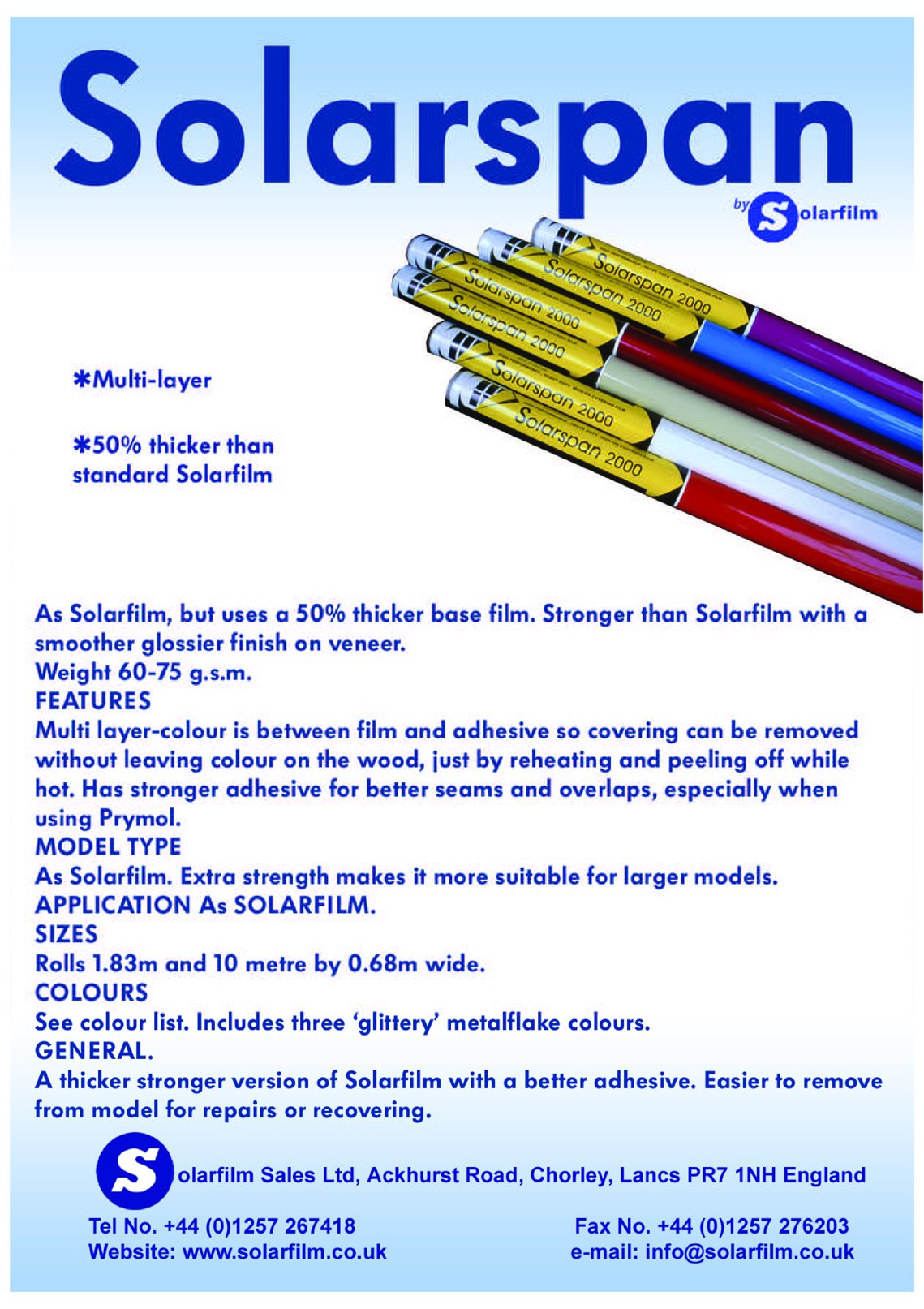 Black Solarspan 2000 1.83m x 0.68m