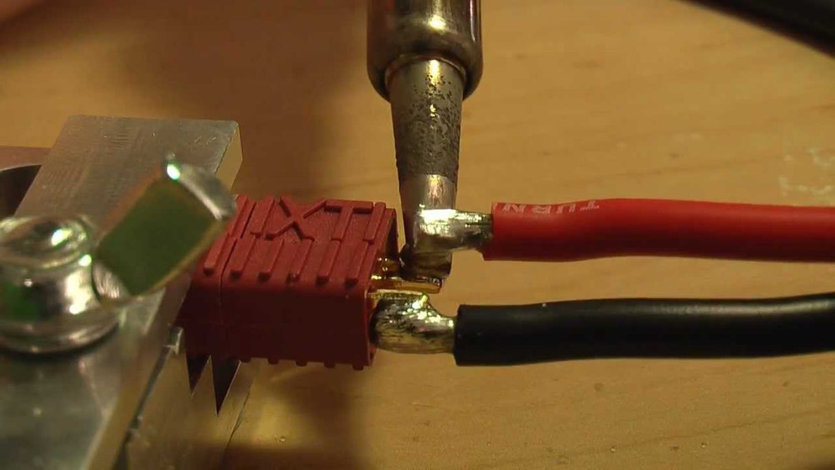 Soldering work and plugs