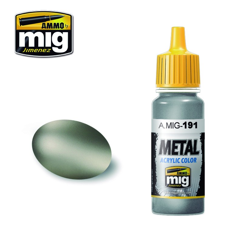 Ammo Mig Jimenez Acrylic Metal17ml Paint STEEL
