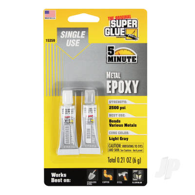5 Minute Quick Setting Single Use Metal Epoxy (0.21oz 6g)