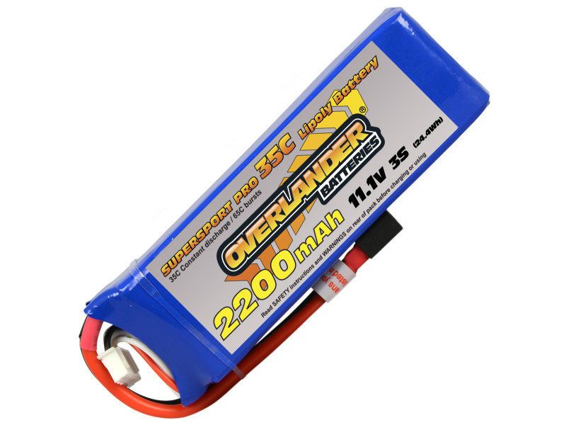 Supersport 2200mAh 3s 11.1v 35C (Deans T-plug)