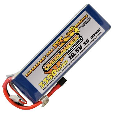 Overlander 3350mAH 18.5v 35C LiPo SupersportPro