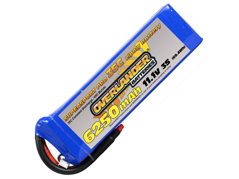 Super Sport 6250mAh 3S 11.1v 35C Lipo