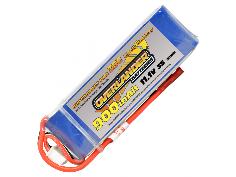 Overlander Supersport 900mAh 3s 11.1v 35C Lipo Batteries