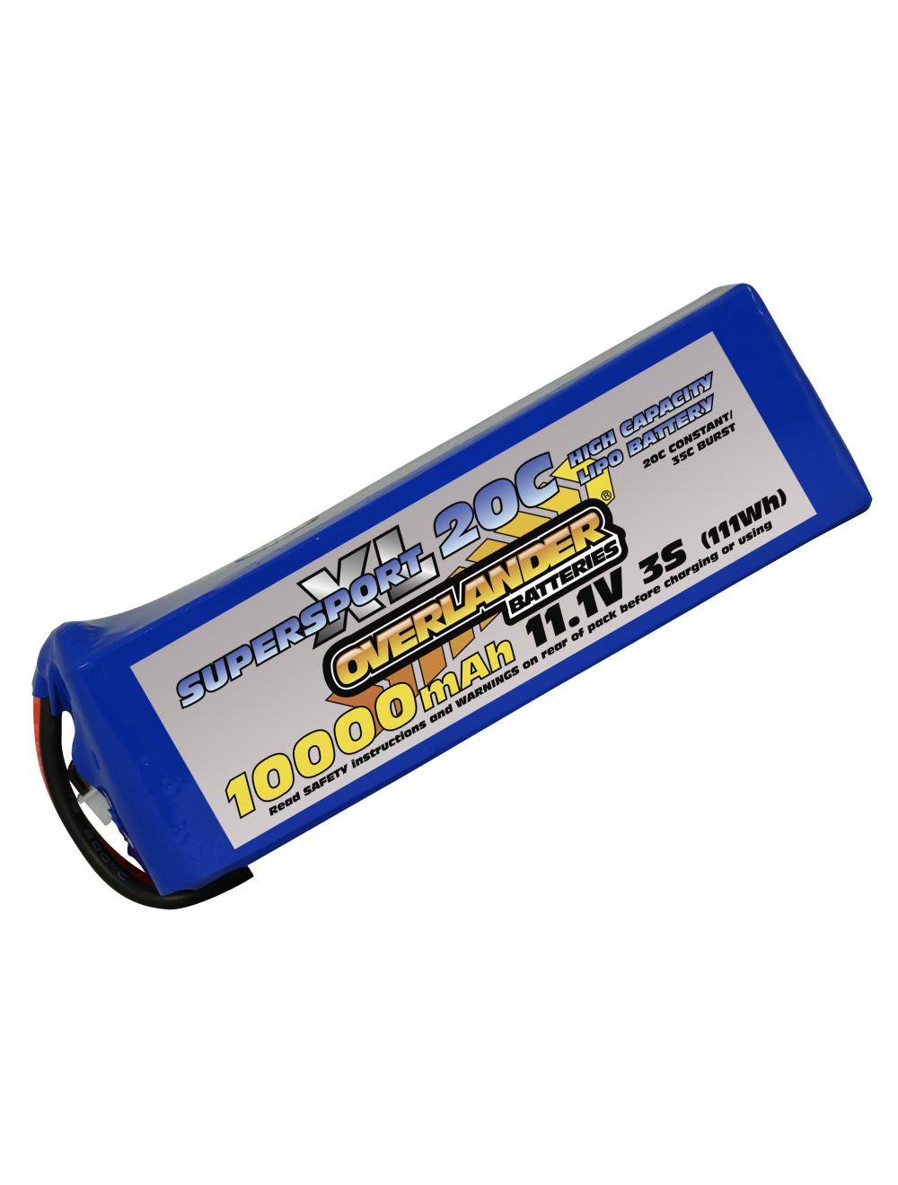 10000mAh 11.1V 3S 20C Supersport XL LiPo Battery