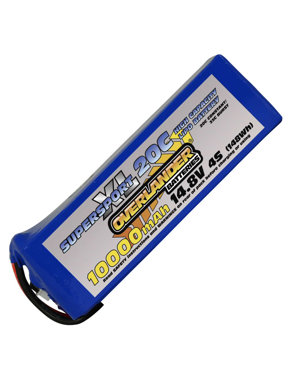 10000mAh 14.8V 4S 20C Supersport XL LiPo Battery