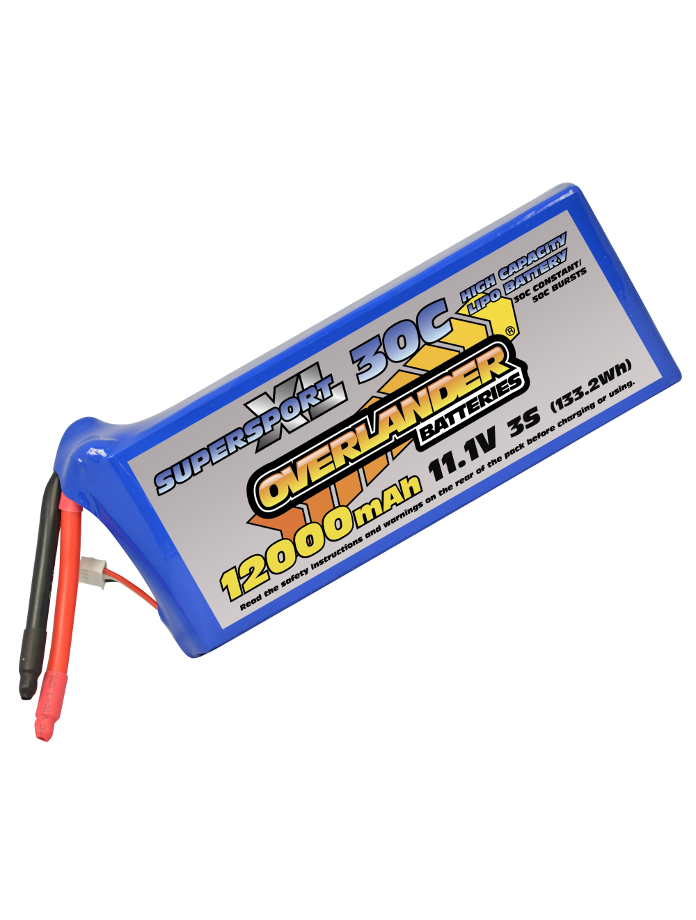 12000mAh 11.1V 3S 30C Supersport XL LiPo Battery