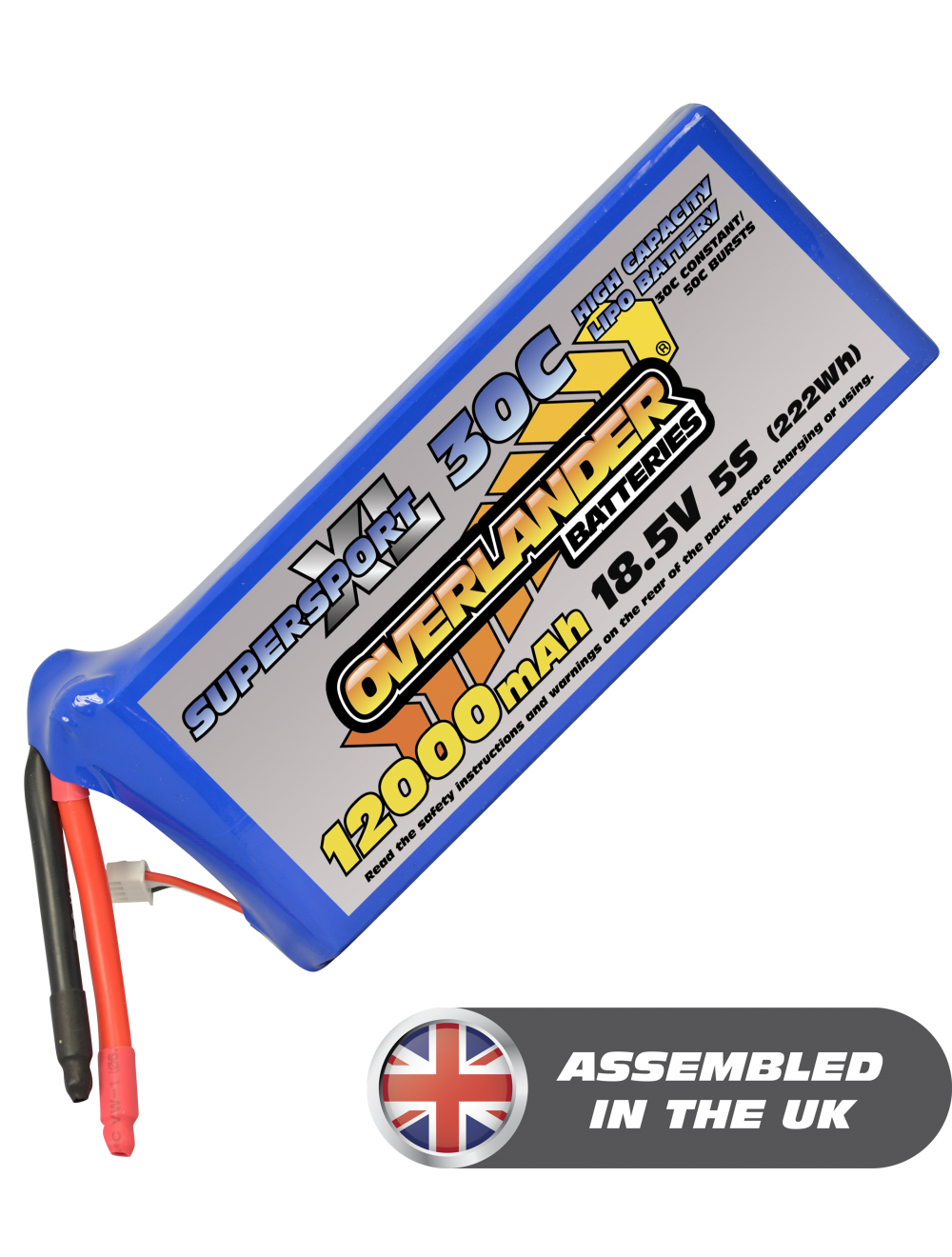 12000mAh 18.5V 5S 30C Supersport XL LiPo Battery