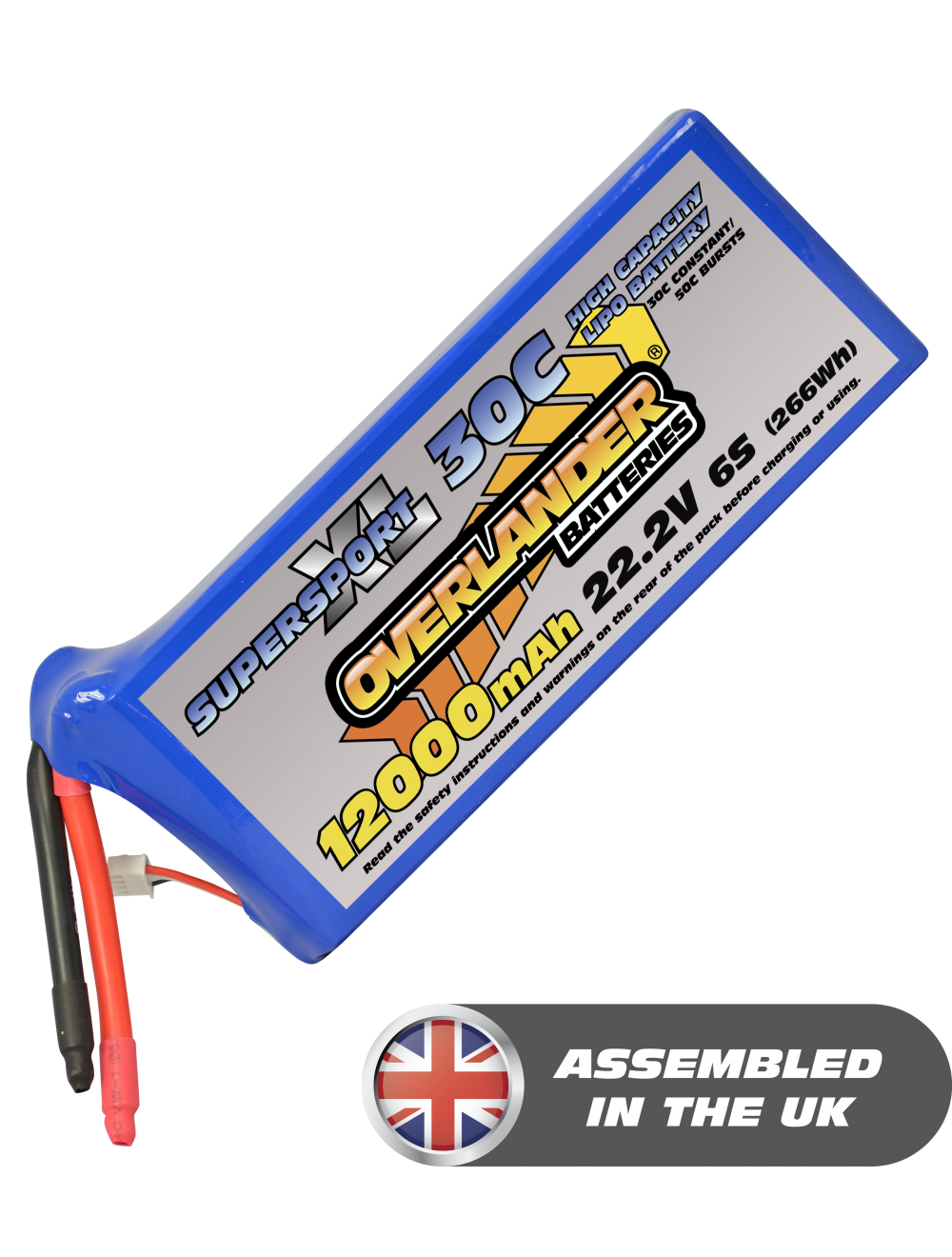 LiPo Batteries 12000mAh 6S2P 30C SupersportXL- SKU 2746