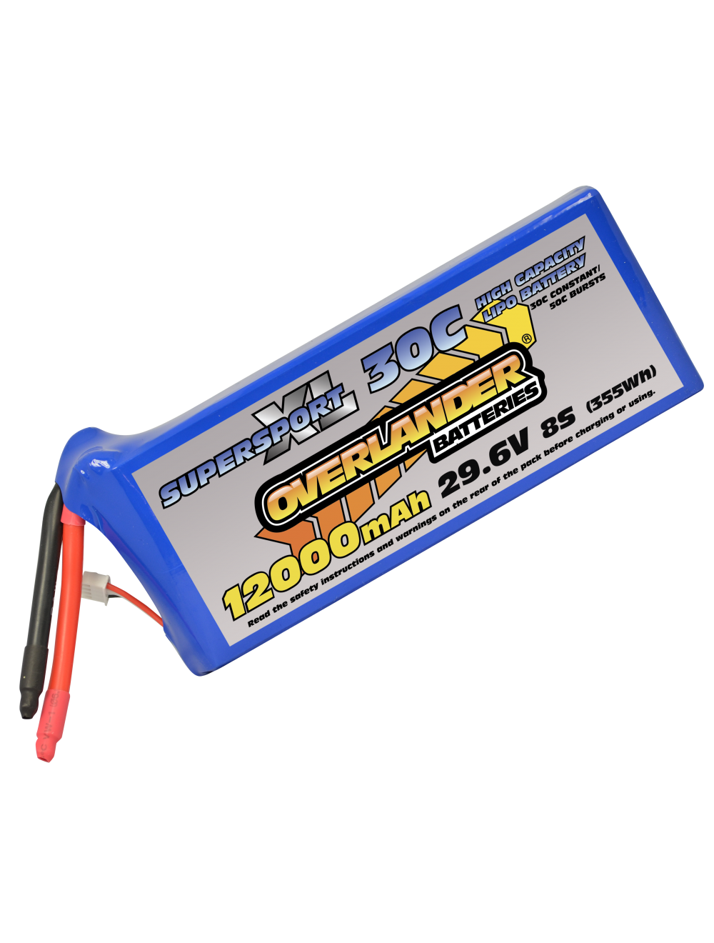 12000mAh 29.6V 8S 30C Supersport XL LiPo Battery