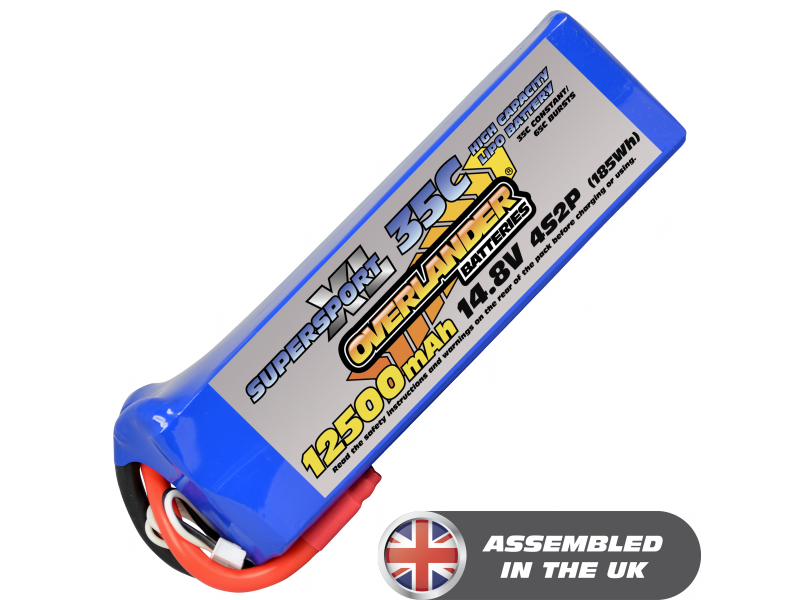 LiPo Batteries 12500mAh 4S2P 35C SupersportXL- SKU 2790