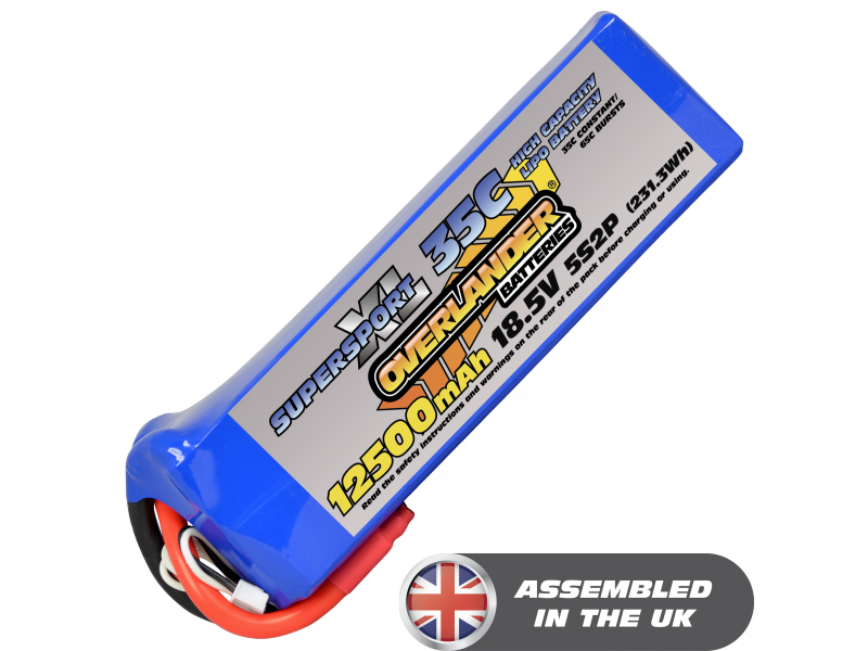 12500mAh 5S2P 35C LiPo Overlander SupersportXL-SKU 2892