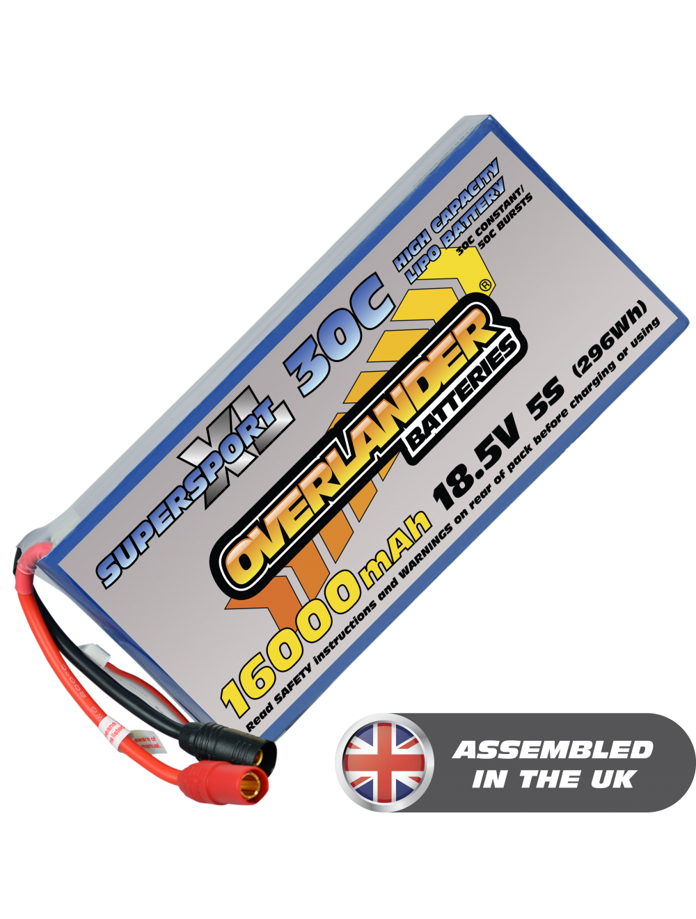 16000mAh 18.5V 5S 30C Supersport XL LiPo Battery