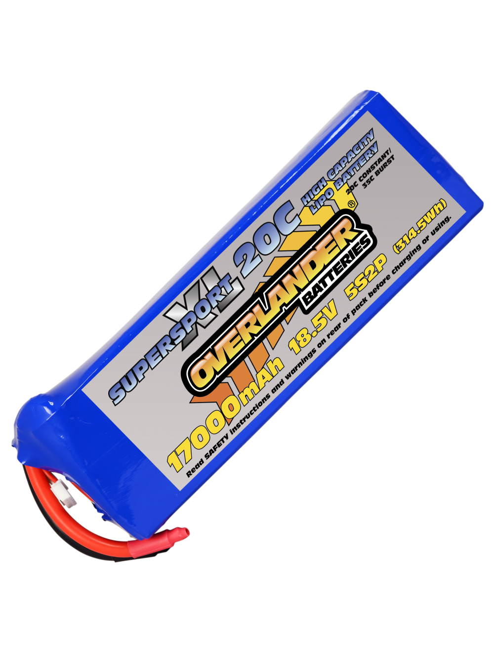 17000mAh 18.5V 5S2P 20C Supersport XL LiPo Battery