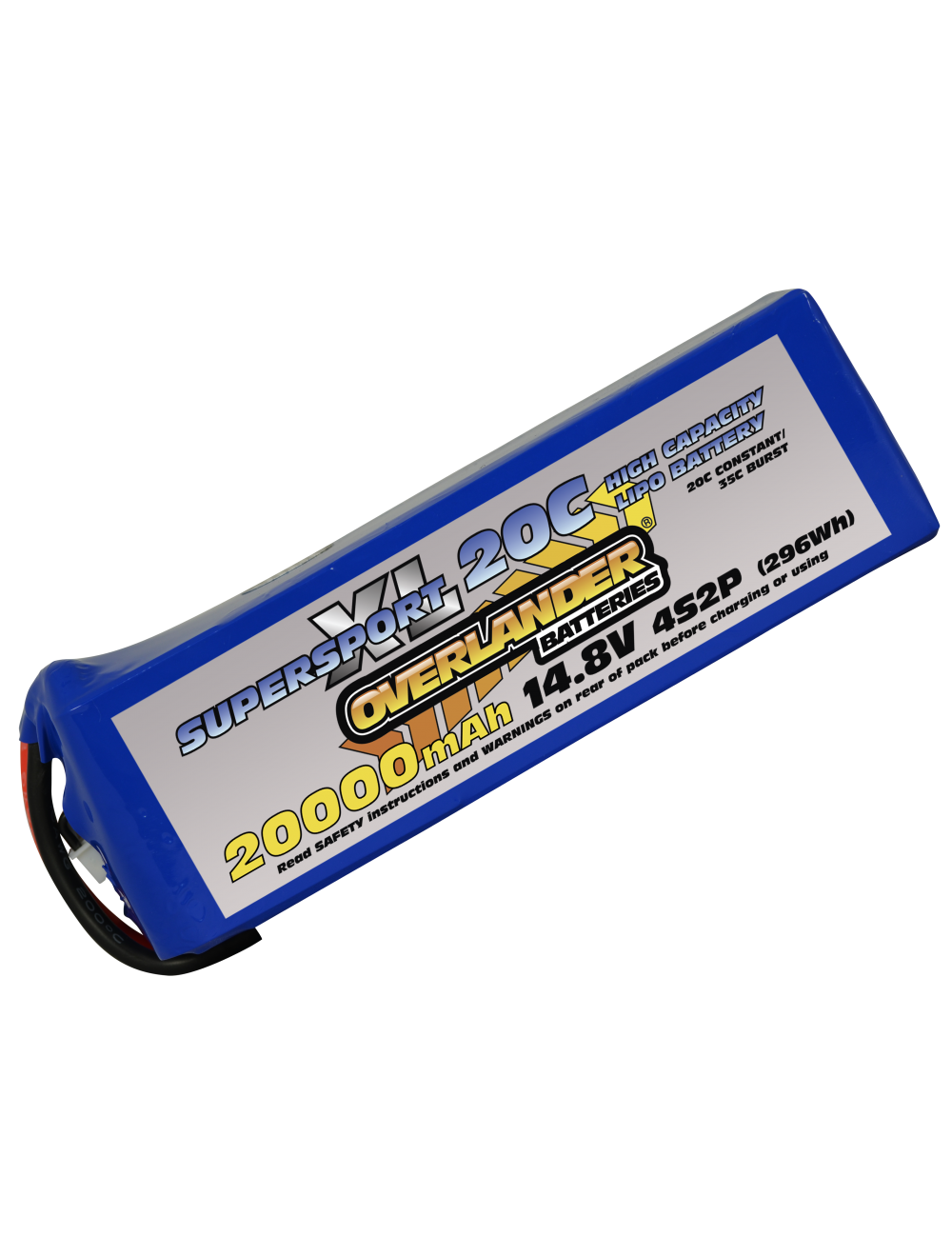 20000mAh 14.8V 4S2P 20C Supersport XL LiPo Battery