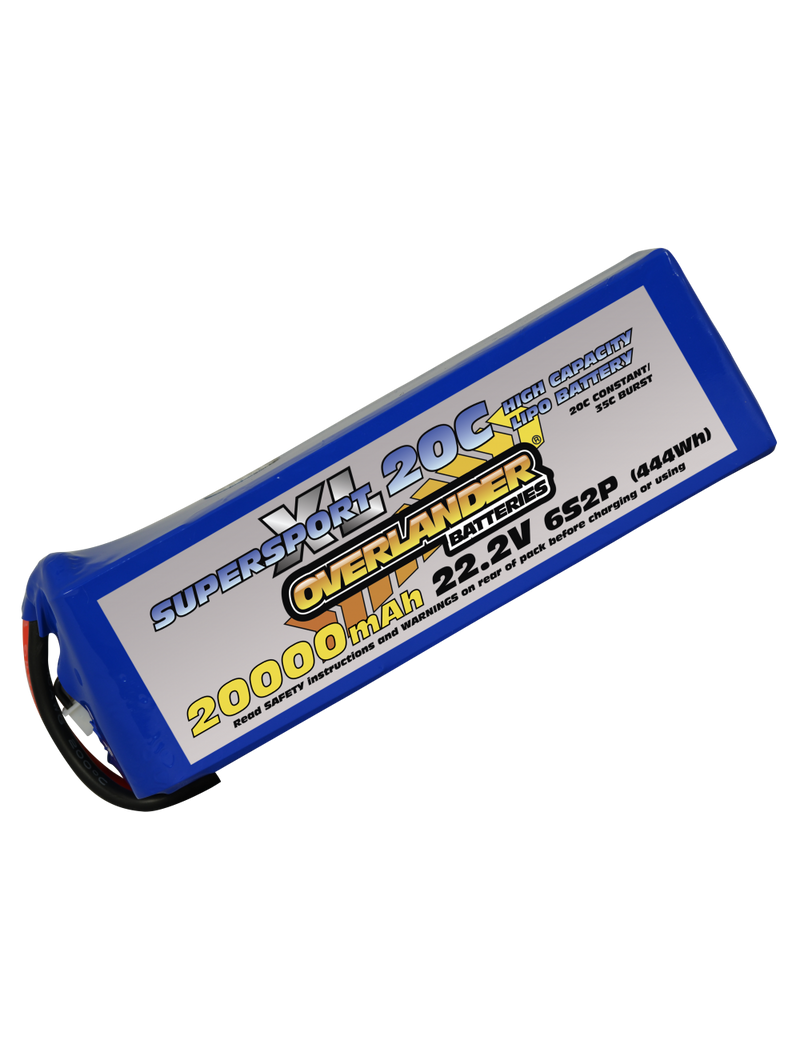20000mAh 22.2V 6S2P 20C Supersport XL LiPo Battery