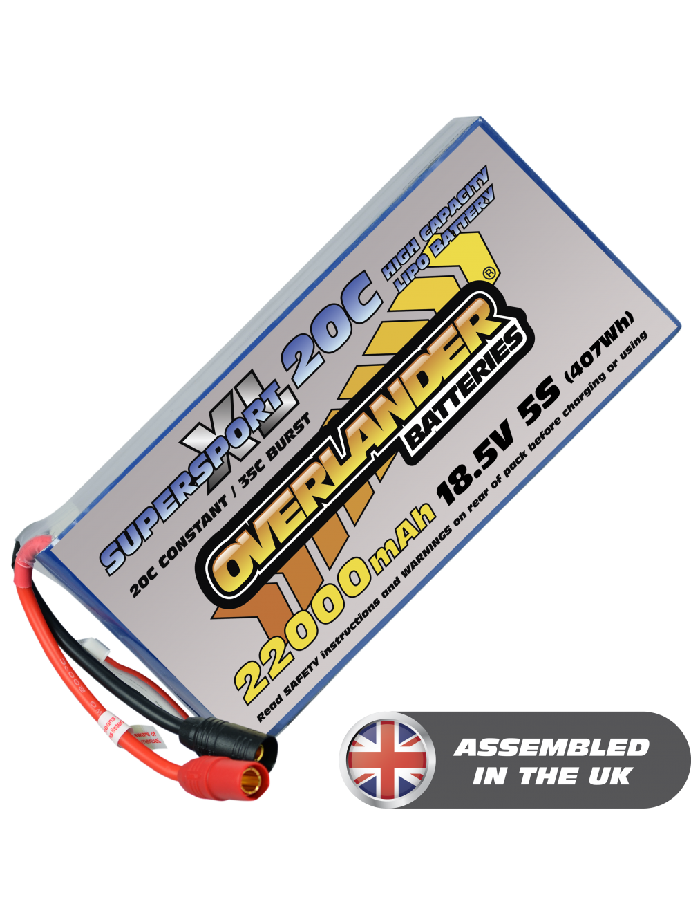 22000mAh 18.5V 5S 20C Supersport XL Lipo Battery