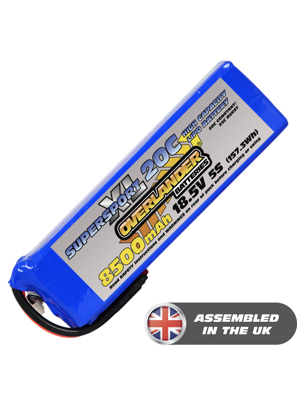 8500mAh 18.5V 5S 20C Supersport XL LiPo Battery