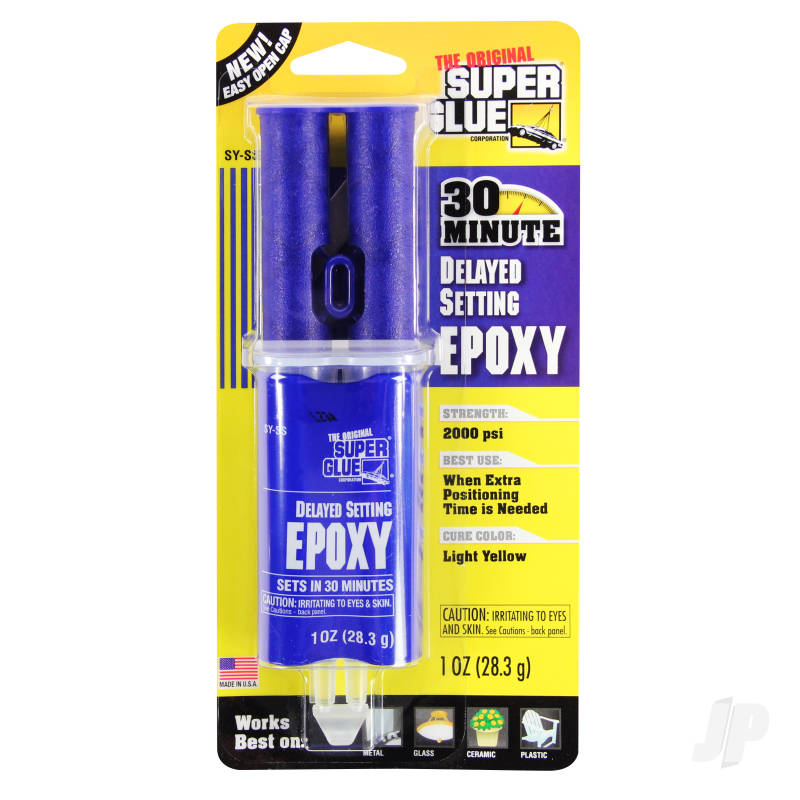 30 Minute Super Strength Delayed Setting Epoxy (1oz 28.3g)