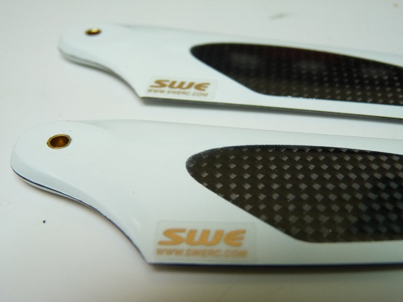 SWE 107mm Carbon Fibre Tail Blades SWTR107 (Box 34)