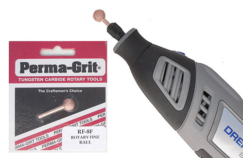 Perma Grit Rotary Ball - Fine 10mm (D) 3mm (S)