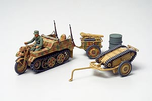 Tamiya 1/48 Kettenkraftrad w/cart & Goliath 32502