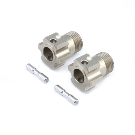 Wheel Hex & Pin +5.0mm (2): 5B 5T MINI WRC