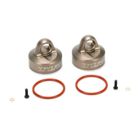 Bleeder Shock Caps Al (2): 5T MINI WRC