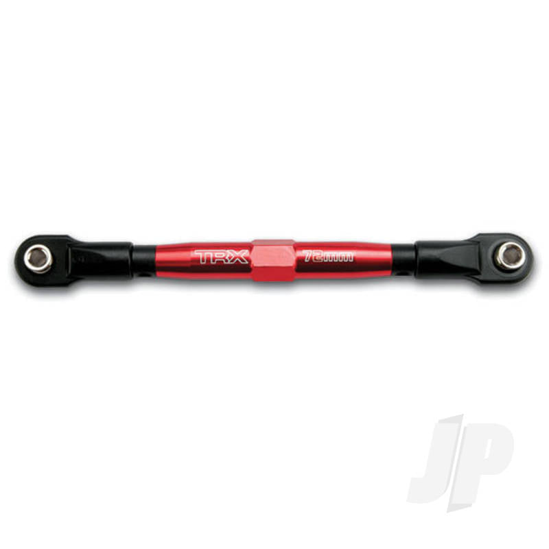 Steering drag link (Tubes red-anodized 7075-T6 aluminium stronger than titanium) (72mm) (1pc) / rod ends (2pcs) / aluminium 7mm wrench