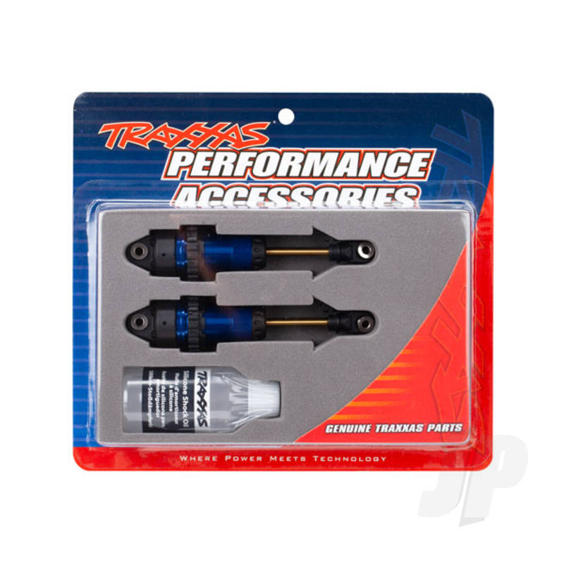 Traxxas Shocks GTR Long blue-anodized PTFE-coated bodies with TiN shafts (fully assembled with out springs) (2pcs)