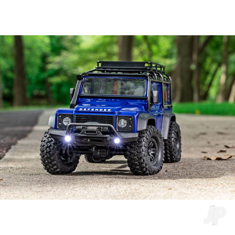 Traxxas TRX-4m Land Rover Defender 1:18 4X4 Electric Trail Crawler - Blue (+ TQ 2-ch/ ECM-2.5/ Titan 87T/750mAh 2-Cell LiPo/USB Charger)