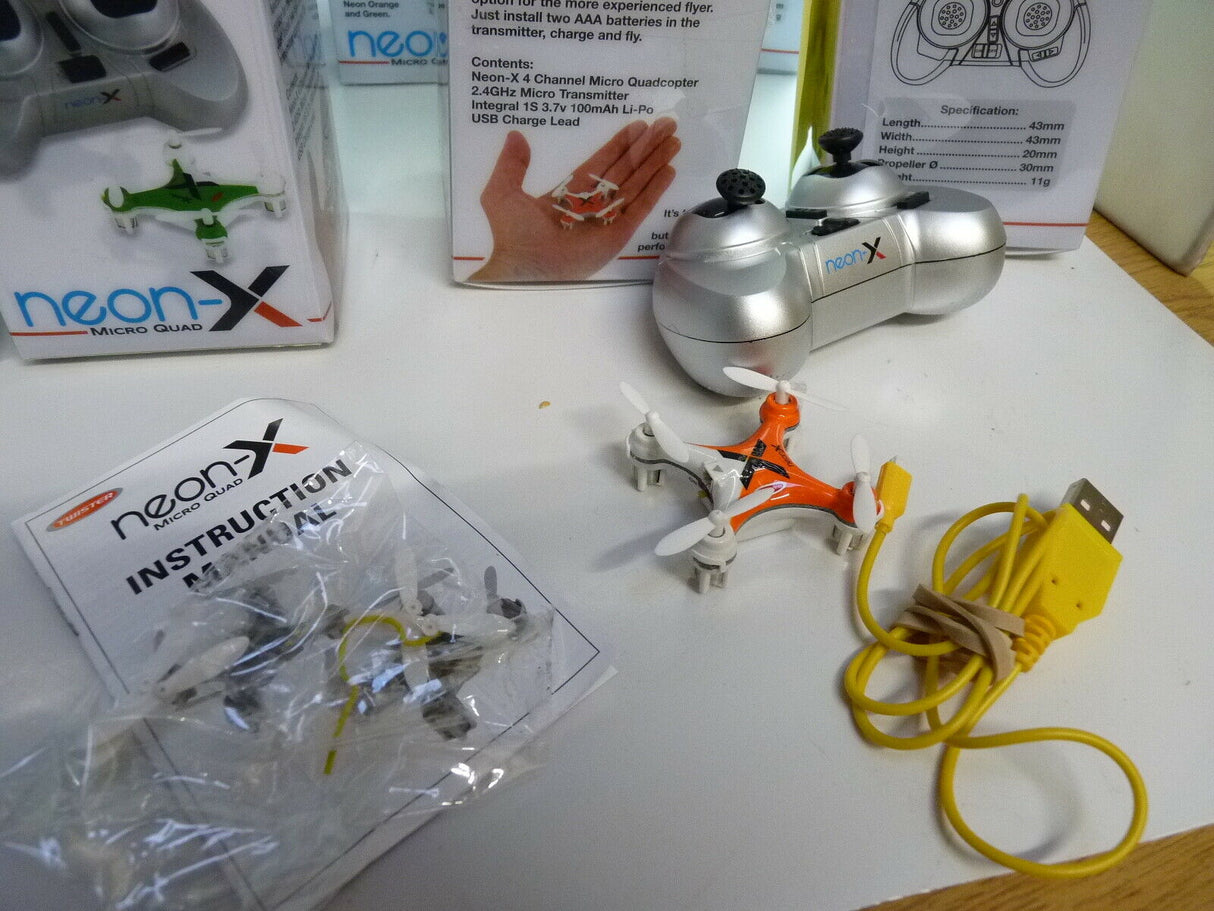 Twister Neon-X & controller Quadcopter UAV Drone  Not working  6600250 Qty 10Pcs