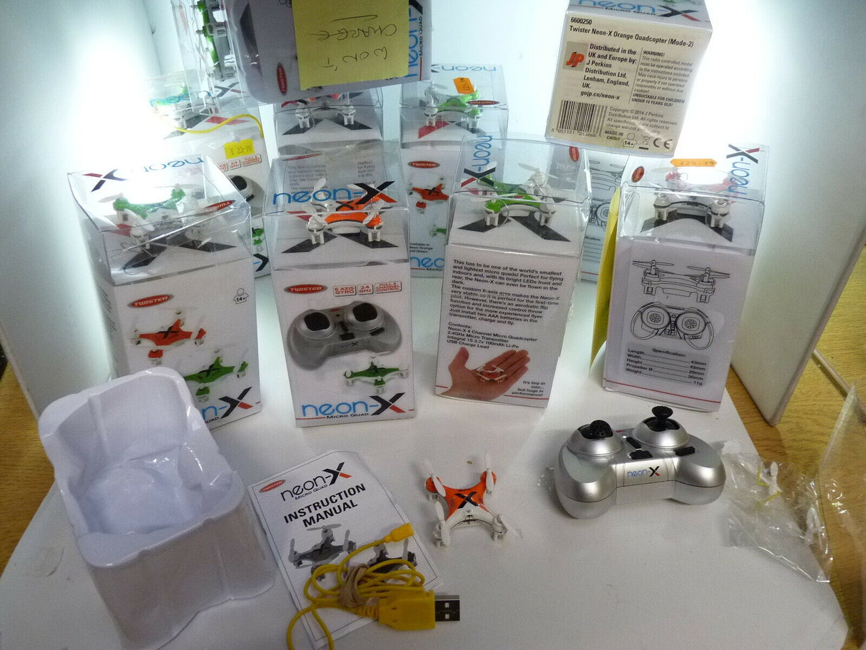 Twister Neon-X Quadcopter Drone Not working with controller 6600250 Qty x 10Pcs