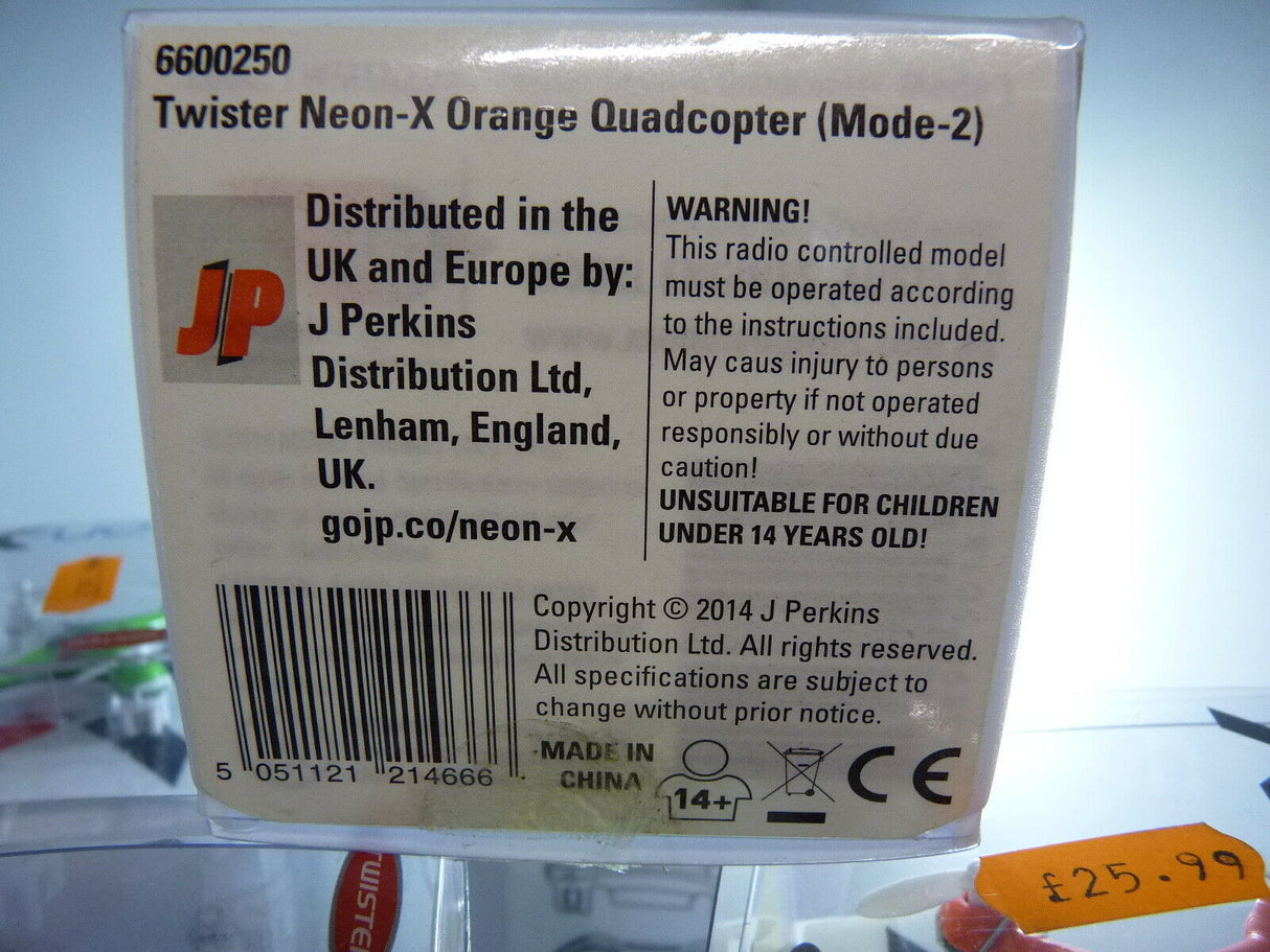 Twister Neon-X Quadcopter Drone Not working with controller 6600250 Qty x 10Pcs