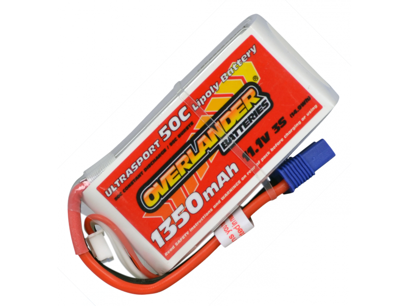Overlander Ultrasport Extreme 1350 3S 11.1v 50C LiPo Battery