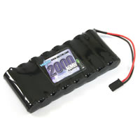 VOLTZ TX FLAT BATTERY 9.6v 2000MAH w/CONNECTOR