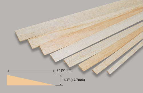 Balsa Trailing Edge 1/2 x 2 x 36 L472