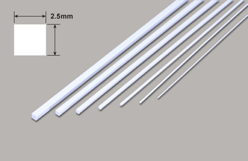 Square Microrod - 2.5 x 2.5 x 250mm 10 pieces (90770)