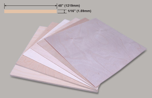 Ply - 1/16 x 12x48 Inch/1.5x300x12100mm