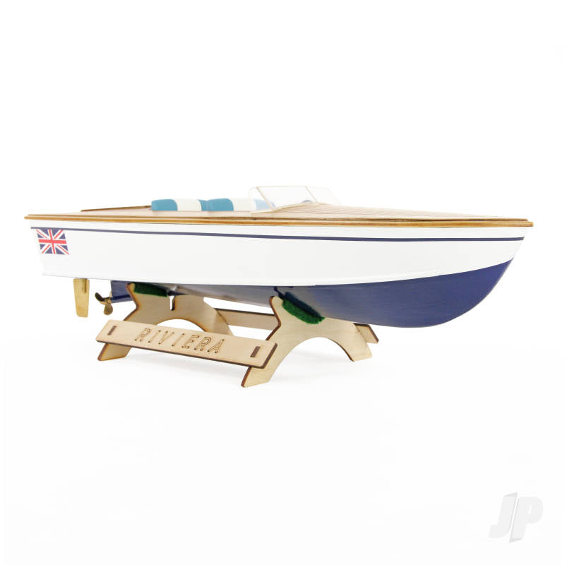 Riviera Motor Boat Kit 400mm Laser Cut (The wooden Model Boat Company