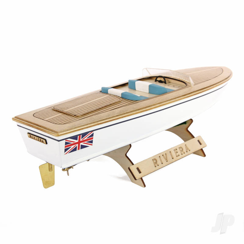 Riviera Motor Boat Kit 400mm Laser Cut (The wooden Model Boat Company