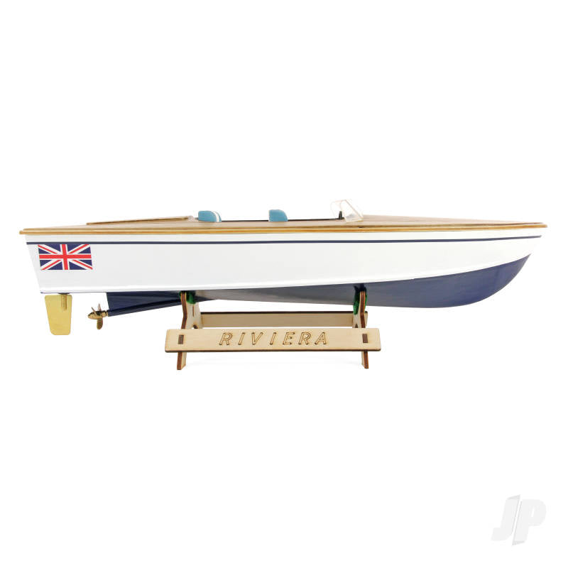 Riviera Motor Boat Kit 400mm Laser Cut (The wooden Model Boat Company