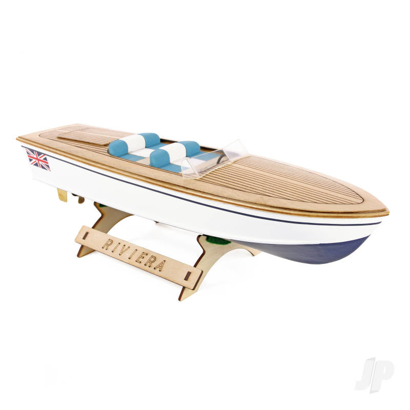 Riviera Motor Boat Kit 400mm Laser Cut (The wooden Model Boat Company
