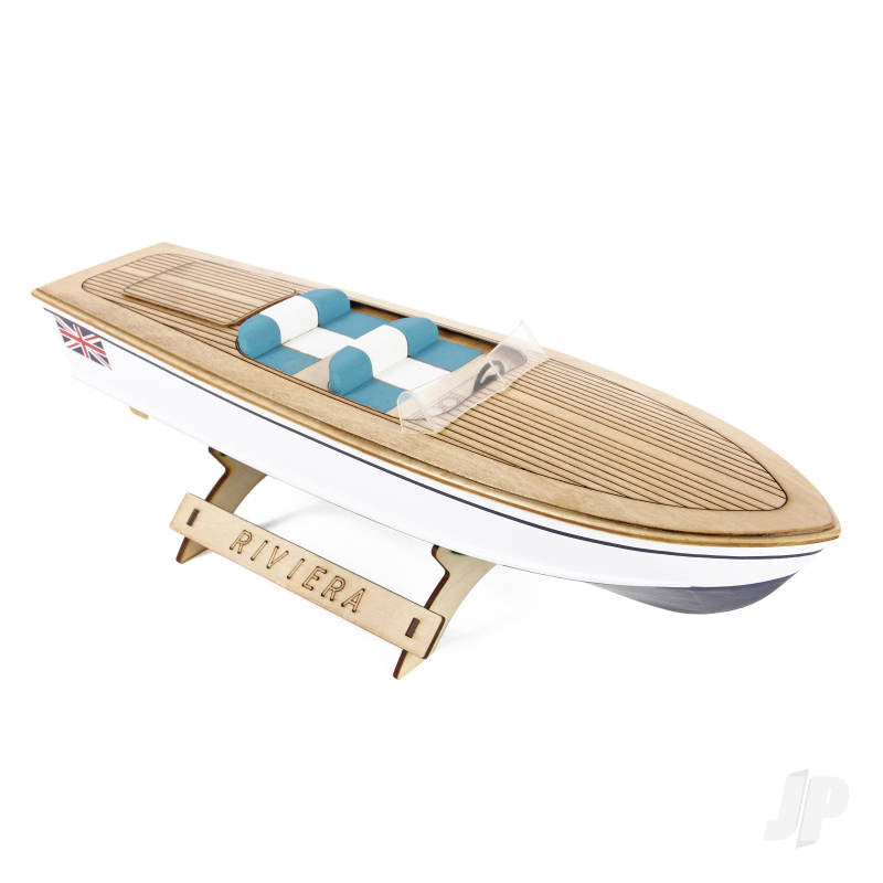 Riviera Motor Boat Kit 400mm Laser Cut (The wooden Model Boat Company