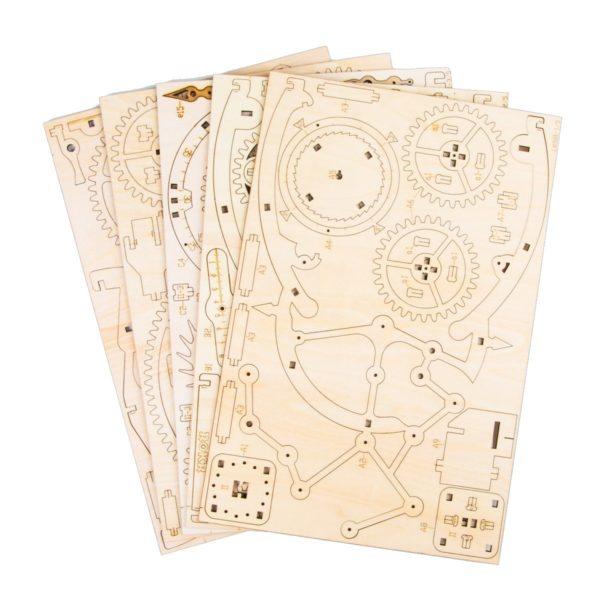 Pendulum Clock Laser Cut 3D Puzzle