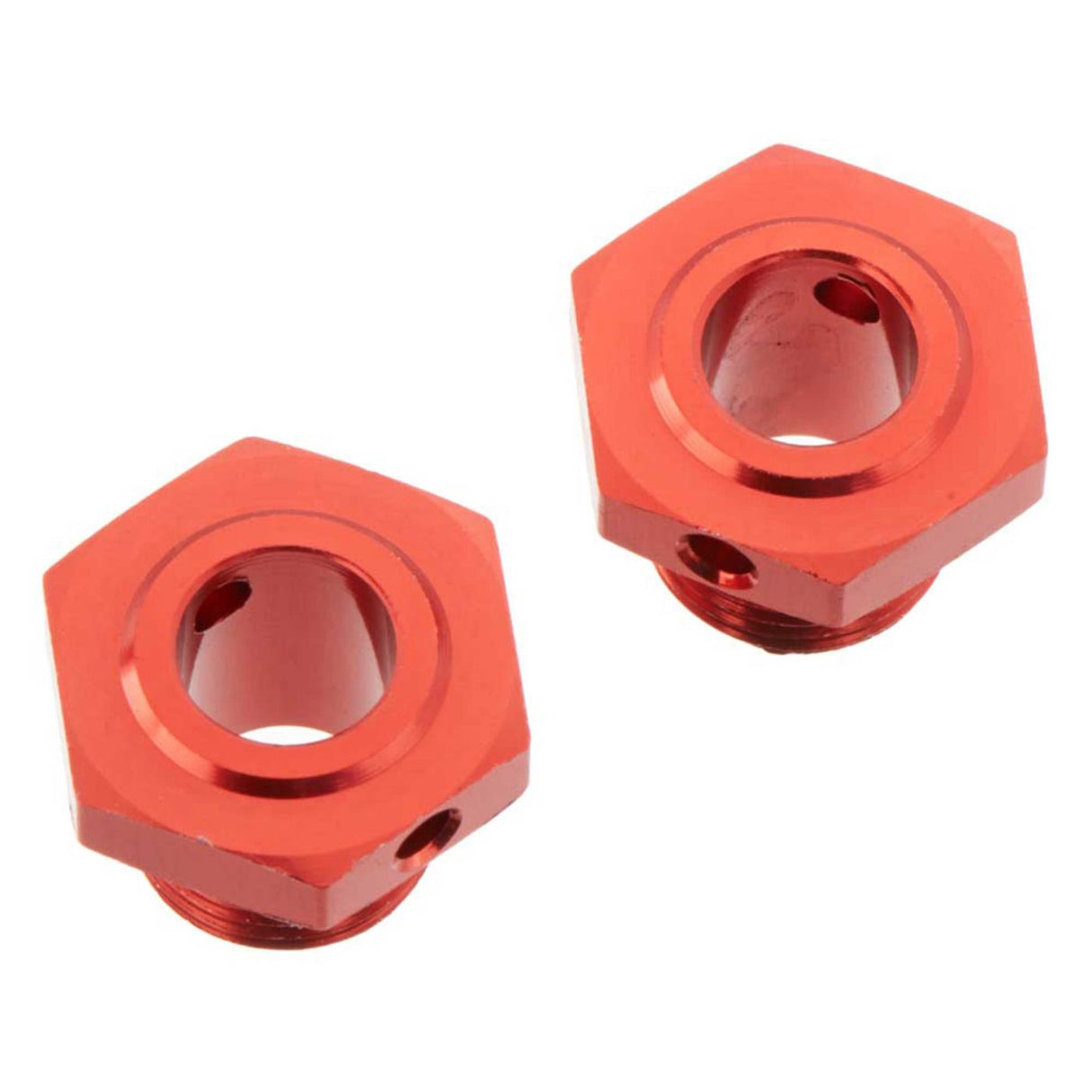 Wheel Hex Aluminum 17mm/13.6mm Red (2)