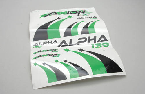 Decal Sheet (Grn-Black) Alpha 139 2